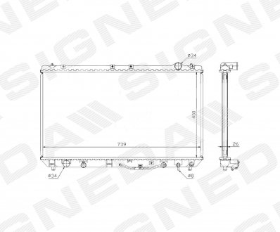 РАДИАТОР SIGNEDA RA647541