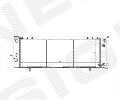 РАДИАТОР SIGNEDA RA61001A (фото 1)