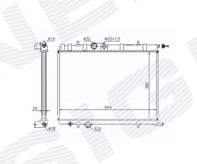 РАДИАТОР SIGNEDA RA63502A