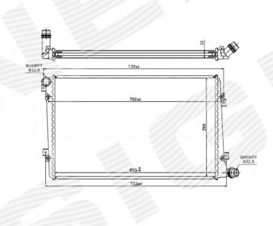 Радіатор SIGNEDA RA65292Q