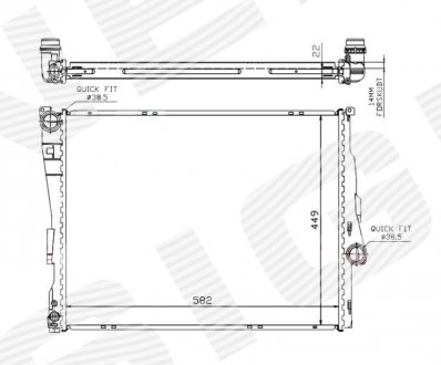 РАДИАТОР SIGNEDA RA60784Q