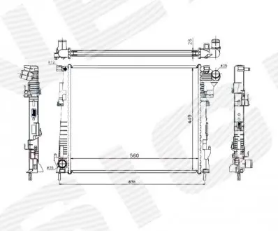 РАДИАТОР SIGNEDA RA63122Q