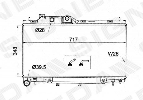 РАДИАТОР SIGNEDA RA13460Q