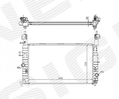 РАДИАТОР SIGNEDA RA63087Q