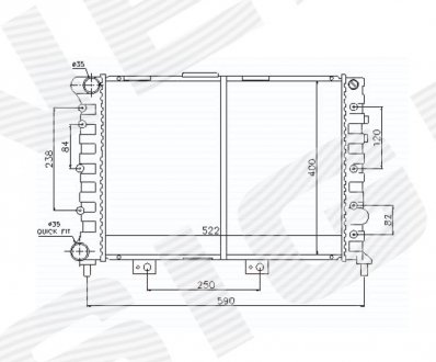 РАДИАТОР SIGNEDA RA60049