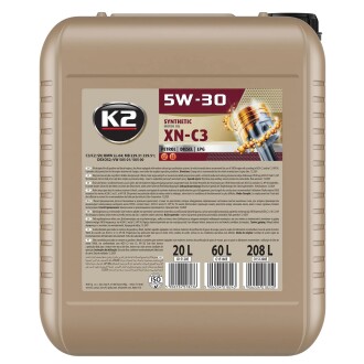 Олива моторна SYNTHETIC MOTOR OIL SN XN-C3 5W-30 20 л K2 O15120E