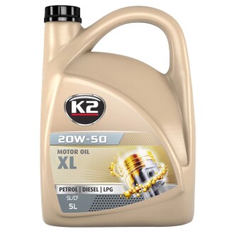 Олива моторна MOTOR OIL SL/СF XL 20W-50 5 л K2 O2715E