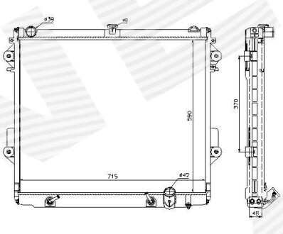 РАДІАТОР | TOYOTA LAND CRUISER (FJ200), 11.07 - 08.15 SIGNEDA RA646827Q