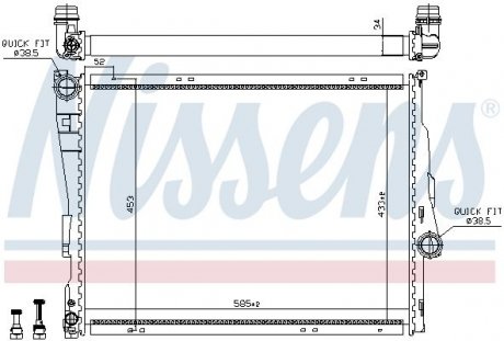 Радіатор NISSENS 60782