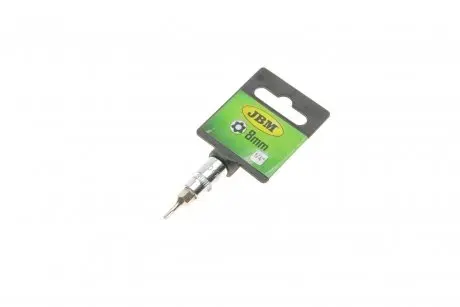 Біта Torx TX-TP8 + адаптер під ключ 1/4" (хромована) JBM 13390