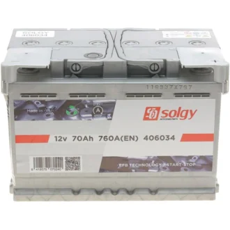 Аккумулятор 6 CT-70-R SOLGY 406034