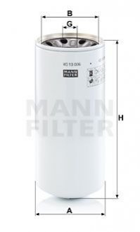 Фільтр гідравлічний MANN MANN (Манн) WD13006X