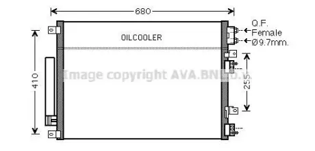 Радиатор кондиционера AVA CR5093D