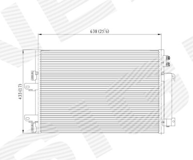 РАДИАТОР КОНДИЦИОНЕРА SIGNEDA RC940570