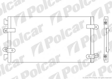Радіатор кондиціонера POLCAR 3022K8C3 (фото 1)