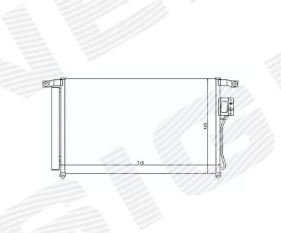 РАДИАТОР КОНДИЦИОНЕРА SIGNEDA RC94869