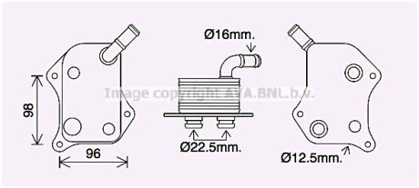 Радиатор масляный VW PASSAT (2001) 2.0 COOLING AVA AI3414 (фото 1)