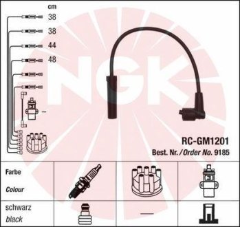 Дроти запалення, набір NGK RC-GM1201