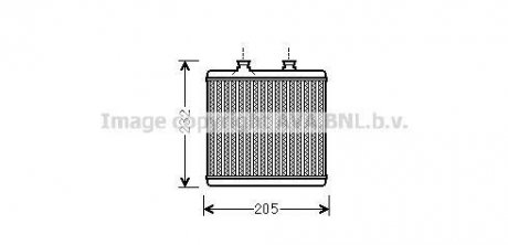 Радиатор отопителя салона MB C204 E212 AVA MS6472 (фото 1)