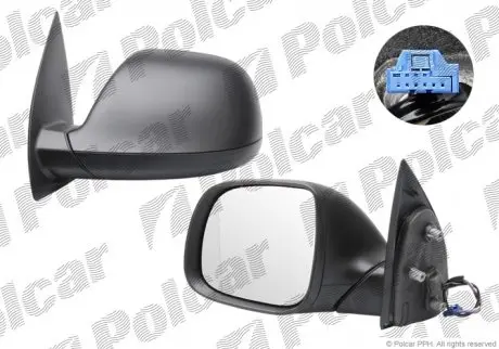 Дзеркало зовнішнє лівий POLCAR 95P1512M