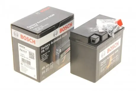 Акумуляторна батарея 6Ah/90A (113x70x105/+R/B0) (AGM) Factory Activated AGM 0 986 FA1 170 BOSCH 0986FA1170