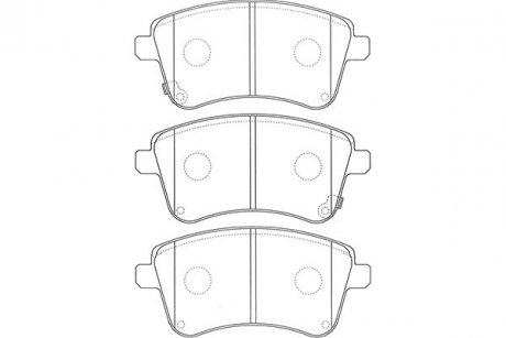 Комплект тормозных колодок, дисковый тормоз KAVO PARTS BP4025 (фото 1)