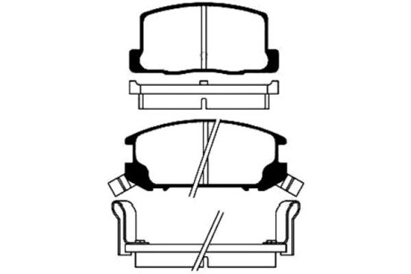 Колодки тормозные дисковые {зад.} KAVO PARTS BP9049