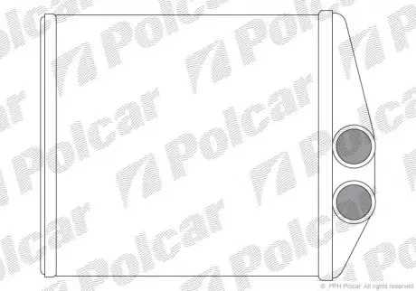 Радіатор обігріву POLCAR 5556N8-2