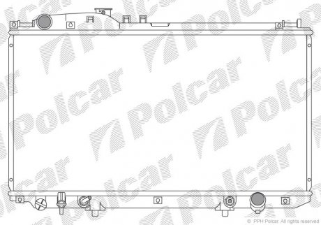 Радіатор охолодження POLCAR 802108-2