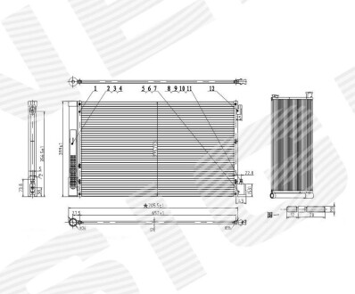 РАДИАТОР КОНДИЦИОНЕРА SIGNEDA RC940124