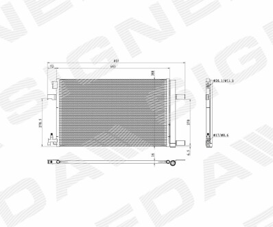 Радіатор кондиціонера SIGNEDA RC940135