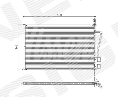 РАДИАТОР КОНДИЦИОНЕРА SIGNEDA RC94587