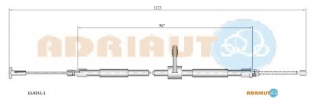 Трос зупиночних гальм ADRIAUTO 1102511