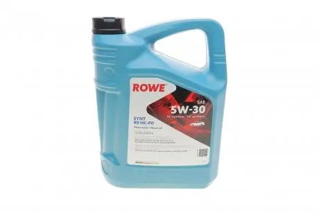 Олива 5W30 HIGHTEC SYNT RS HC-FO (5L) (WSS-M2C913-D/ILSAC GF-3/-4/RN 0700/18-1811 S1/STJLR.03.5003) ROWE 20146-0050-99