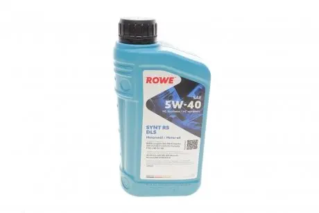 Олива 5W40 HIGHTEC SYNT RS DLS (1L) (LL-04/MB 229.31/229.51/MB 229.52/Porsche C40/VW 511 00) ROWE 20307-0010-99