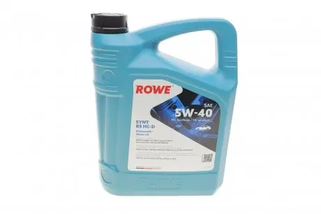 Олива 5W40 HIGHTEC SYNT RS HC-D (4L) (BMW LL-01/MB 229.5/Porsche A40/VW 502 00/505 00) ROWE 20163-0040-99
