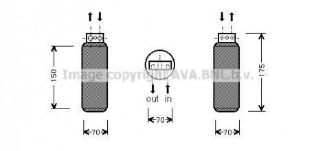 Осушувач, Система кондиціонування повітря AVA OLD288 (фото 1)