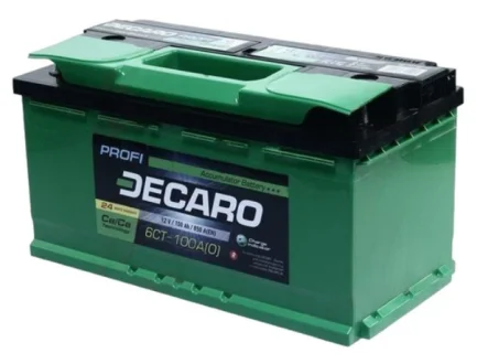 Аккумулятор 100Ah-12v PROFI (353х175х190), R,EN850 DECARO 6СТ-100 АЗ (0) PRO
