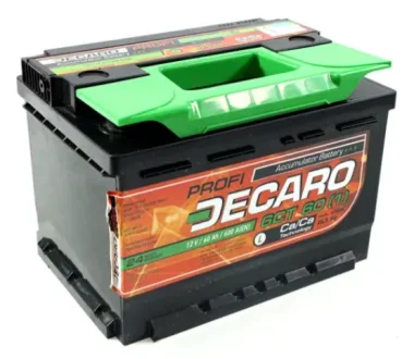 Аккумулятор 60Ah-12v PROFI (242x175x175),L,EN600 DECARO 6СТ-60 А3 (1) PRO