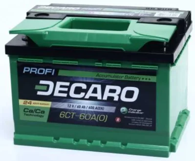 Аккумулятор 60Ah-12v PROFI (242x175x175),R,EN600 DECARO 6СТ-60 АЗ (0) PRO