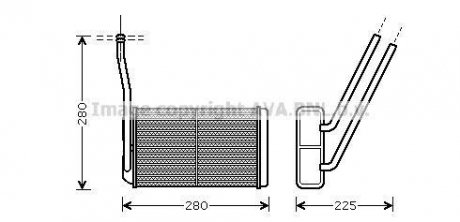 Теплообмінник, Система опалення салону AVA AU6195