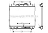 Радиатор охлождения KIA/ HYUNDAI COOLING AVA HY2105 (фото 1)