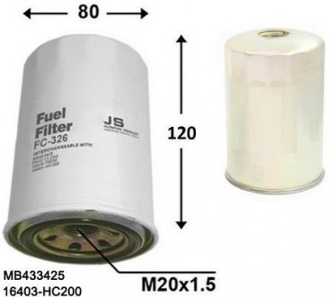 Паливний фільтр JS JC ASAKASHI FC326J (фото 1)