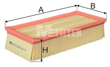 Повітряний фільтр MFILTER K 1067