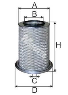 Повітряний фільтр MFILTER A 8074