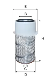Повітряний фільтр MFILTER A 8006