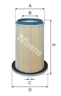 Повітряний фільтр MFILTER A 1072