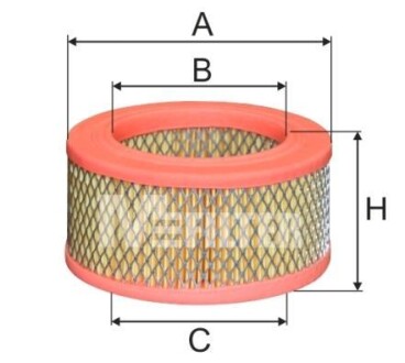 Повітряний фільтр MFILTER A 1018