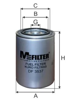Паливний фільтр MFILTER DF 3537