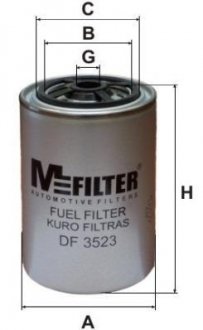 Паливний фільтр MFILTER DF 3523 (фото 1)